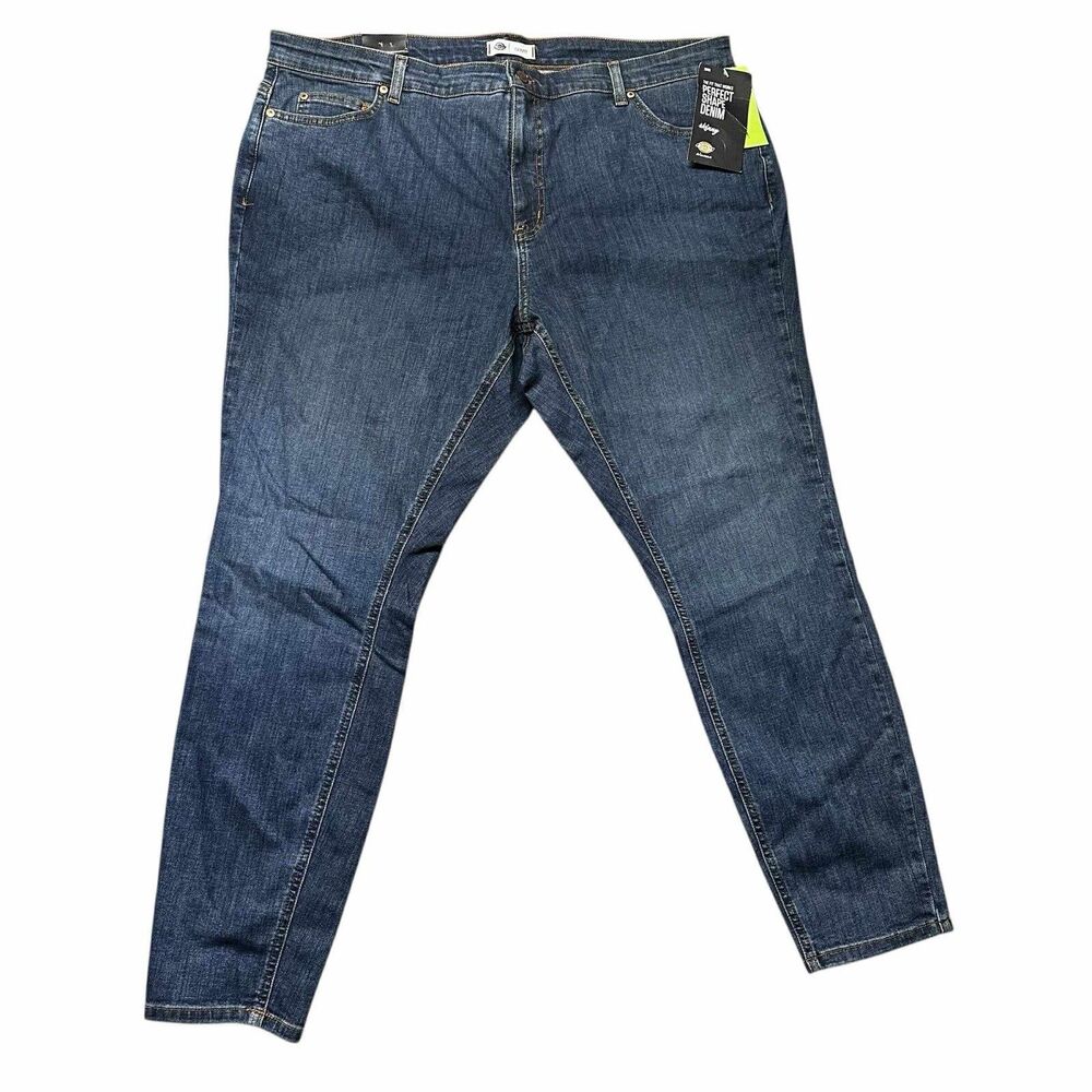Dickies Womens 20W Perfect Shape Skinny Jeans Medium Wash Stretch Denim NWT